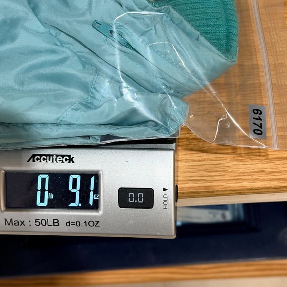 Vtg 80s Woolrich Woman Windbreaker Jacket M Surf Green Packable Lightweight Hood - Picture 8 of 8